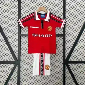 Kit Enfant Manchester United Domicile Retro 1998/1989