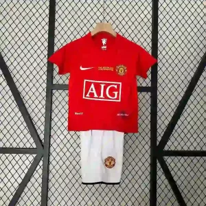 Kit Enfant Manchester United Domicile Retro 2007/2008