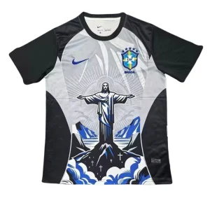 Maillot Brésil Christ Corcovado bleu 2026