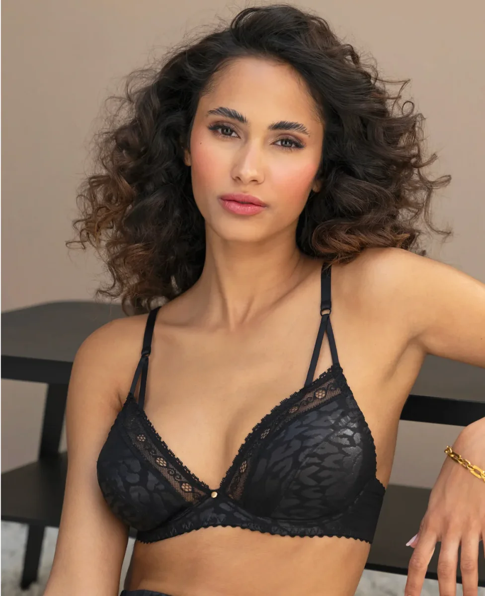 Soutien-gorge - SENSUALITE FAUVE - armature décolleté plongeant - Antigel