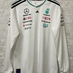 T shirt mercedes blanc manches longues