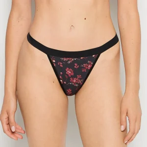 Thong Panty With Vanishing Trim in Goddess Floral