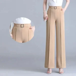 Oriane | Pantalon Femme Taille Haute Large